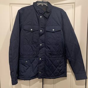 Banana republic military bonnet jacket size large blue